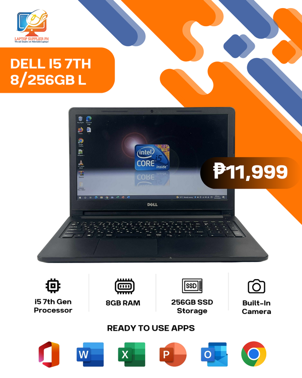βDELL I5 7TH 8/256GB LAPTOP