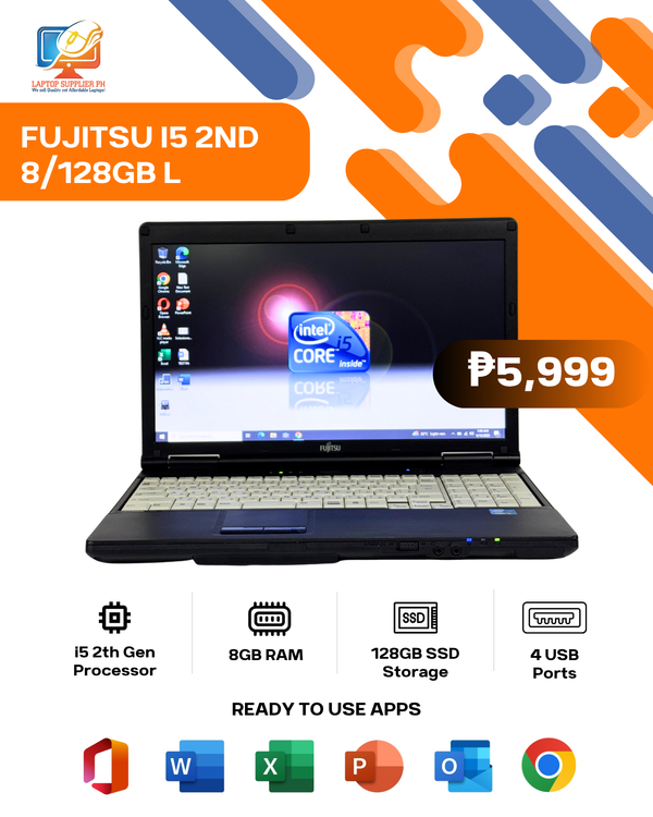 FUJITSU I5 2ND 8/128GB LAPTOP