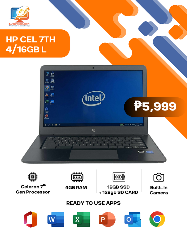 HP CEL 7TH 4/16GB LAPTOP