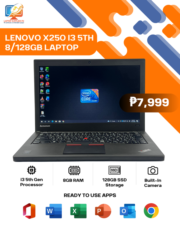 LENOVO X250 I3 5TH 8/128GB NETBOOK
