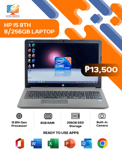 HP I5 8TH 8/256GB LAPTOP