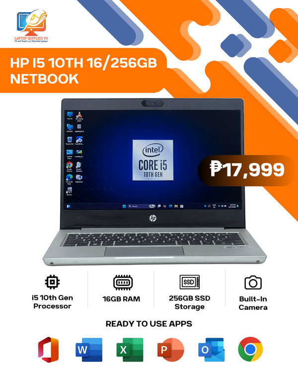 HP I5 10TH 16/256GB NETBOOK