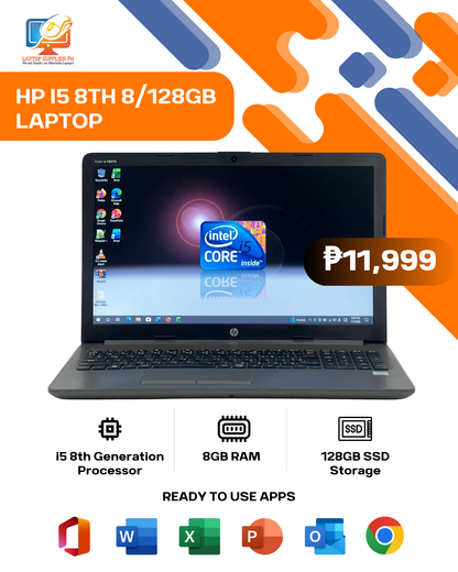 HP I5 8TH 8/128GB LAPTOP