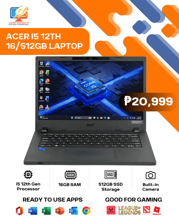 ACER I5 12TH 16/512GB LAPTOP