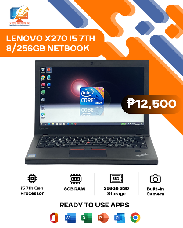 LENOVO X270 I5 7TH 8/256GB NETBOOK
