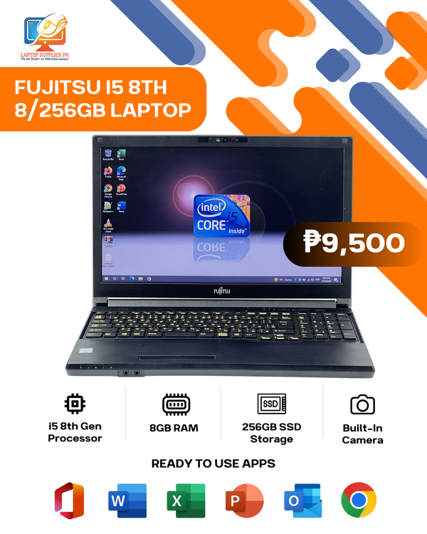 FUJITSU I5 8TH 8/256GB LAPTOP