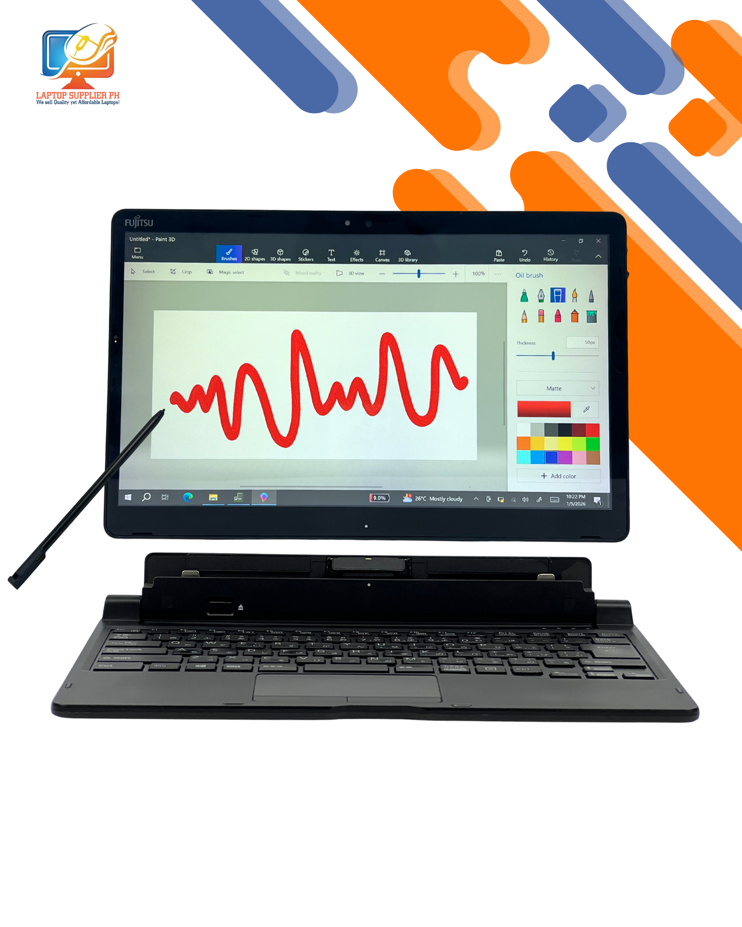 FUJITSU TSCREEN I5 8TH 8/128GB NETBOOK