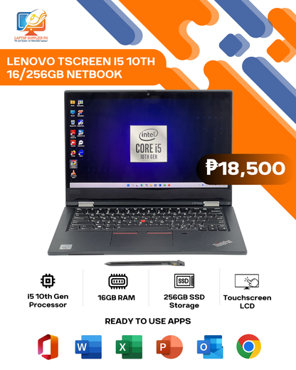 LENOVO TOUCHSCREEN I5 10TH 16/256GB NETBOOK