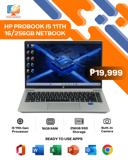 HP PROBOOK I5 11TH 16/256GB NETBOOK