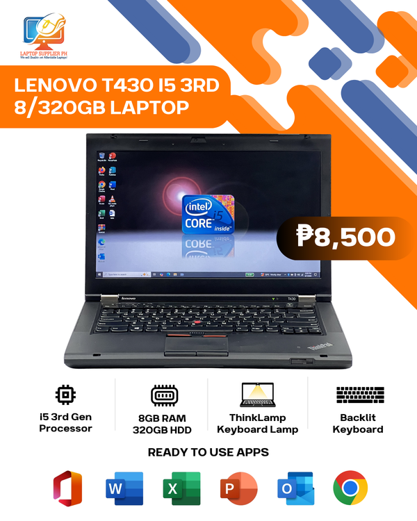 LENOVO T430 I5 3RD 8/320GB LAPTOP