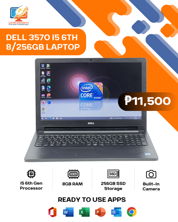 DELL 3570 I5 6TH 8/256GB LAPTOP