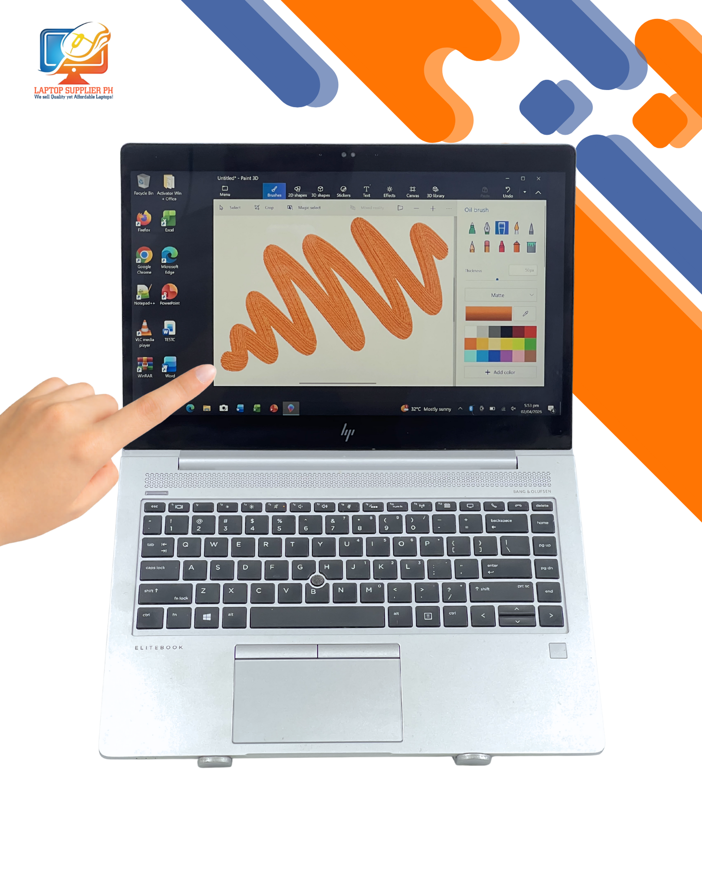 HP TOUCHSCREEN RYZEN 5 PRO 8/128GB NETBOOK