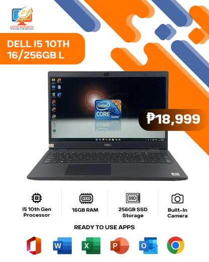 DELL I5 10TH 16/256GB LAPTOP