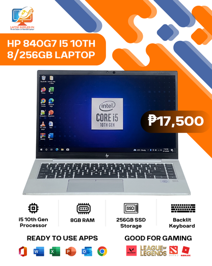 HP 840G7 I5 10TH 8/256GB LAPTOP