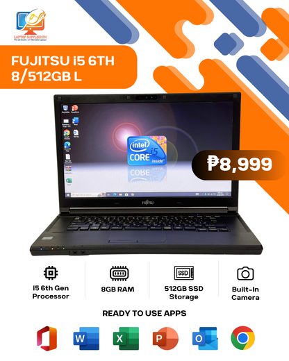FUJITSU I5 6TH 8/512GB LAPTOP