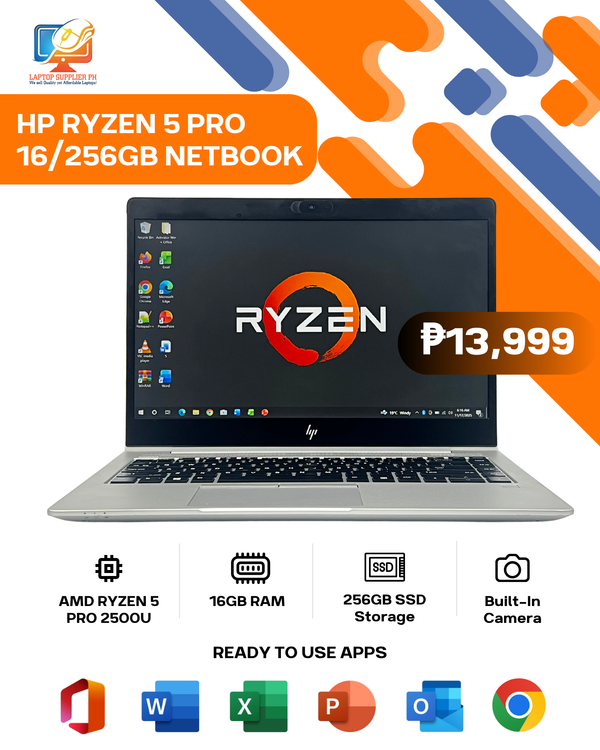 HP RYZEN 5 PRO 16/256GB NETBOOK