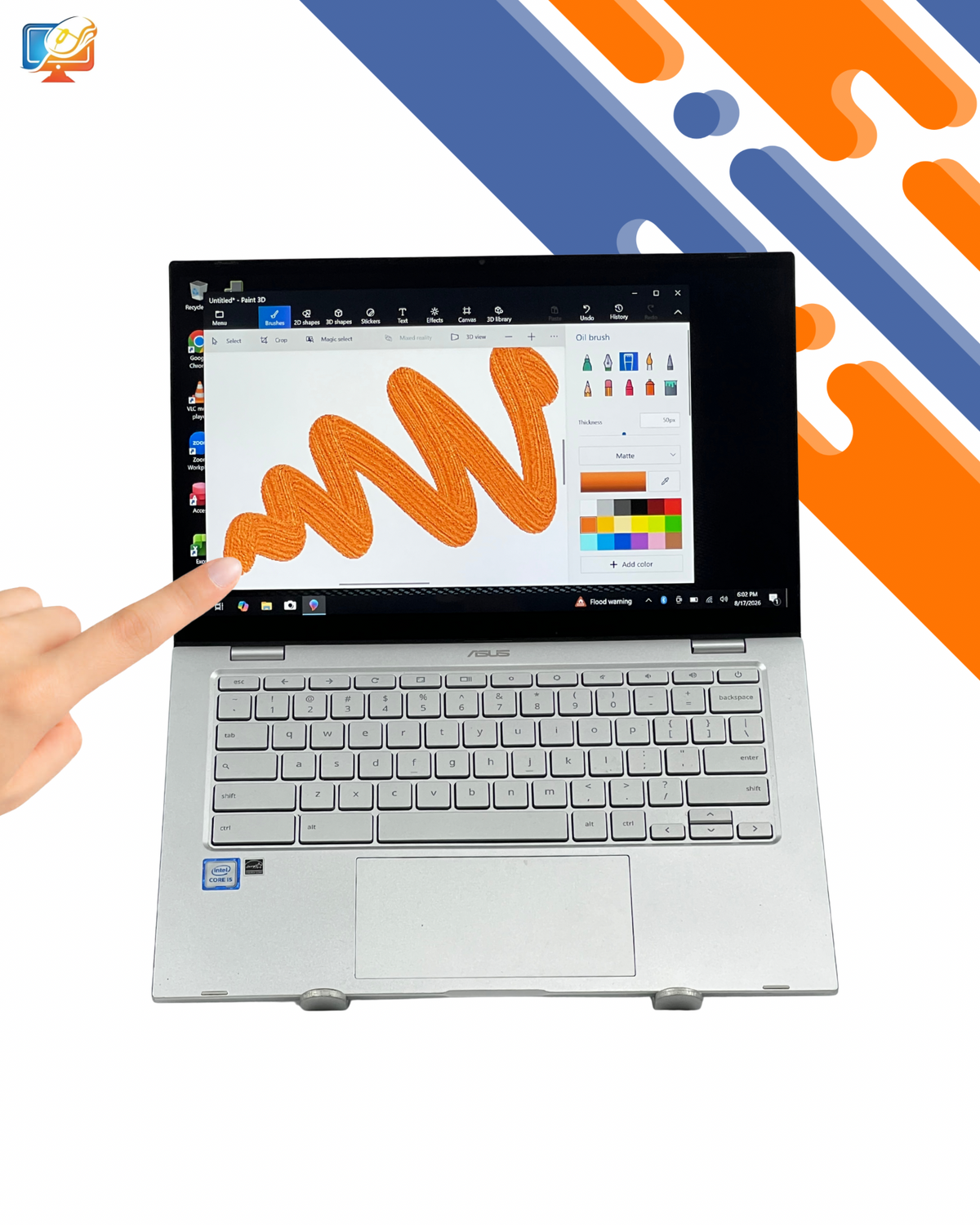 ASUS TOUCHSCREEN I5 8TH 8/128GB NETBOOK