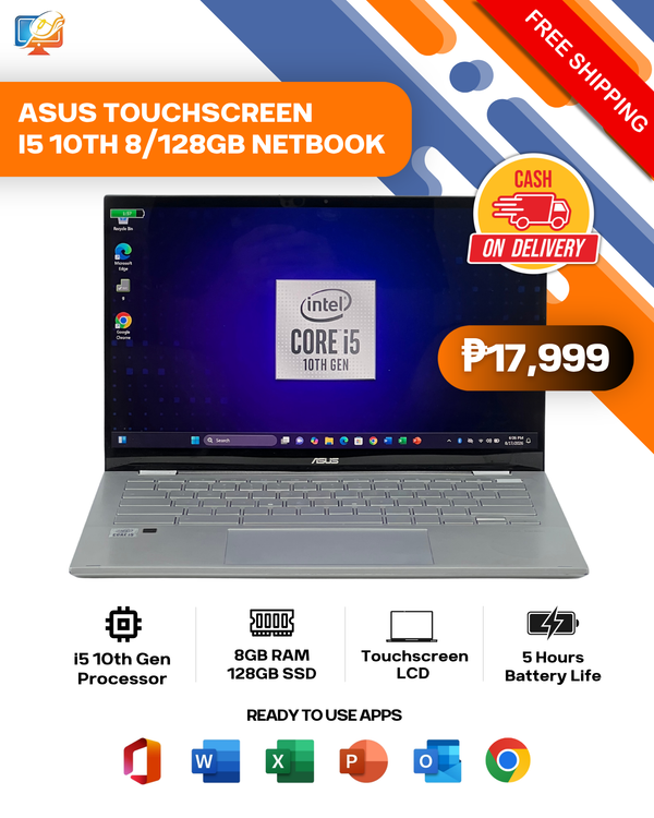 ASUS TOUCHSCREEN I5 10TH 8/128GB NETBOOK