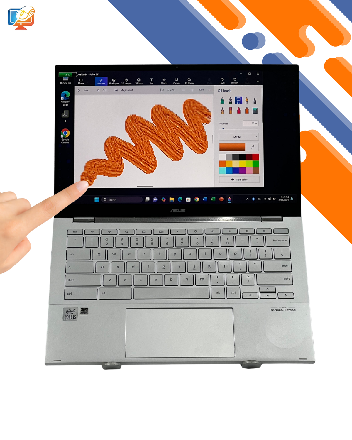 ASUS TOUCHSCREEN I5 10TH 8/128GB NETBOOK