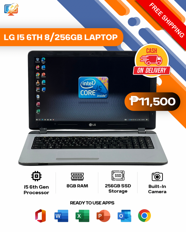 LG I5 6TH 8/256GB LAPTOP