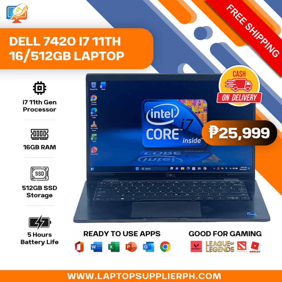 DELL 7420 I7 11TH 16/512GB LAPTOP