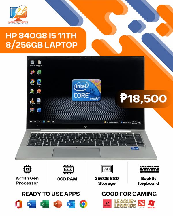 HP 840G8 I5 11TH 8/256GB LAPTOP