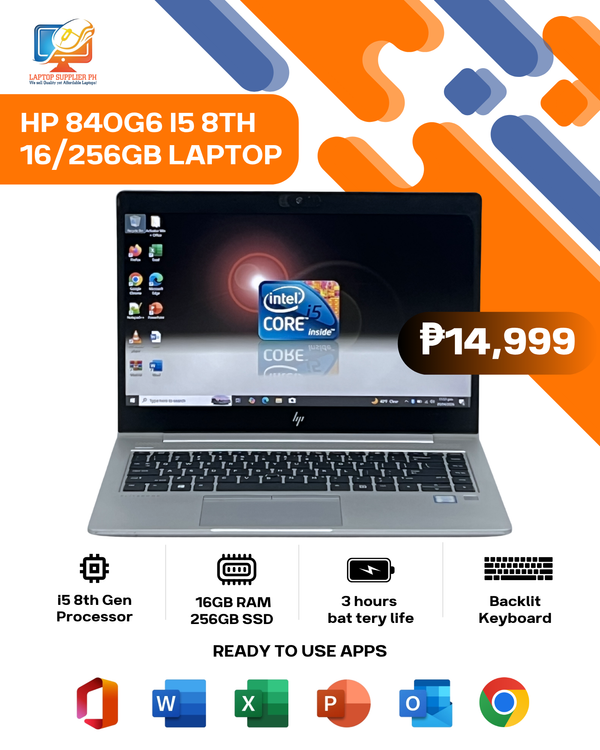 HP 840G6 I5 8TH 16/256GB LAPTOP