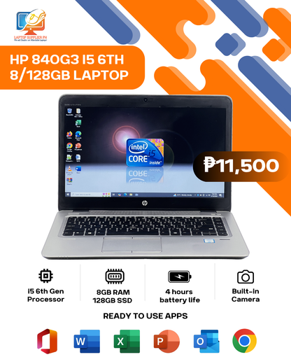 HP 840G3 I5 6TH 8/128GB LAPTOP