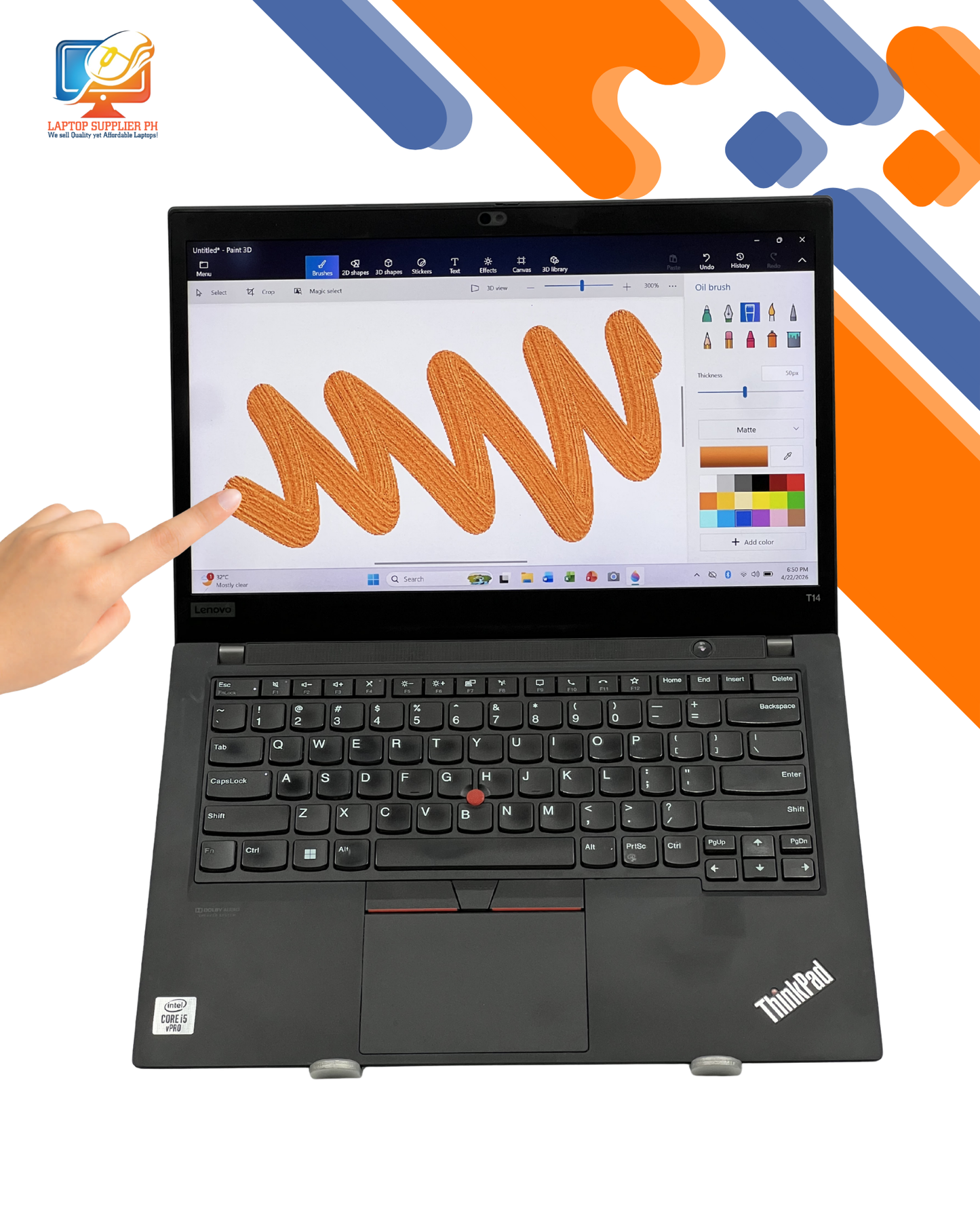 LENOVO T14 TOUCHSCREEN I5 10TH 16/256GB LAPTOP