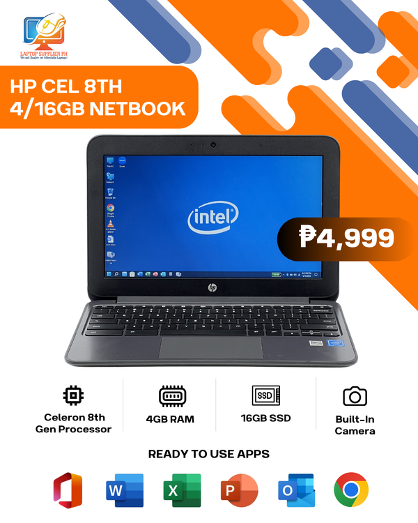 HP CEL 8TH 4/16GB NETBOOK