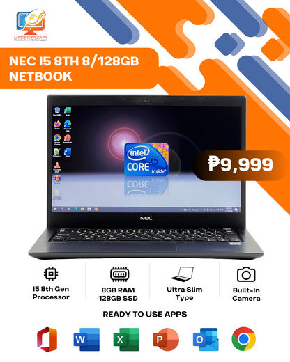 NEC I5 8TH 8/128GB NETBOOK ULTRA SLIM TYPE