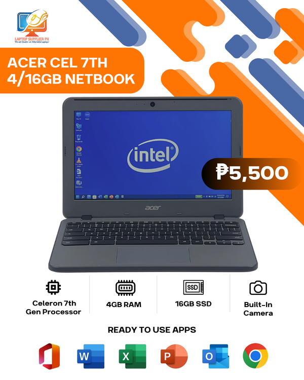 ACER CEL 7TH 4/16GB NETBOOK