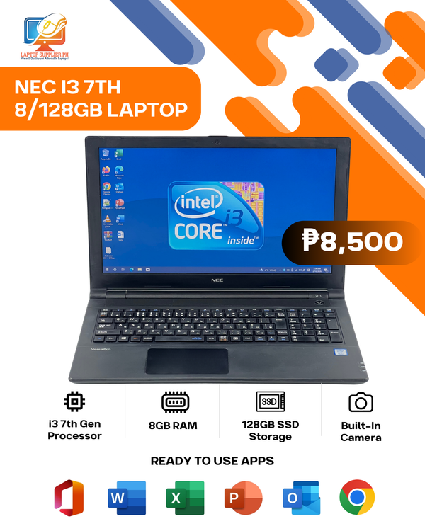 NEC I3 7TH 8/128GB LAPTOP
