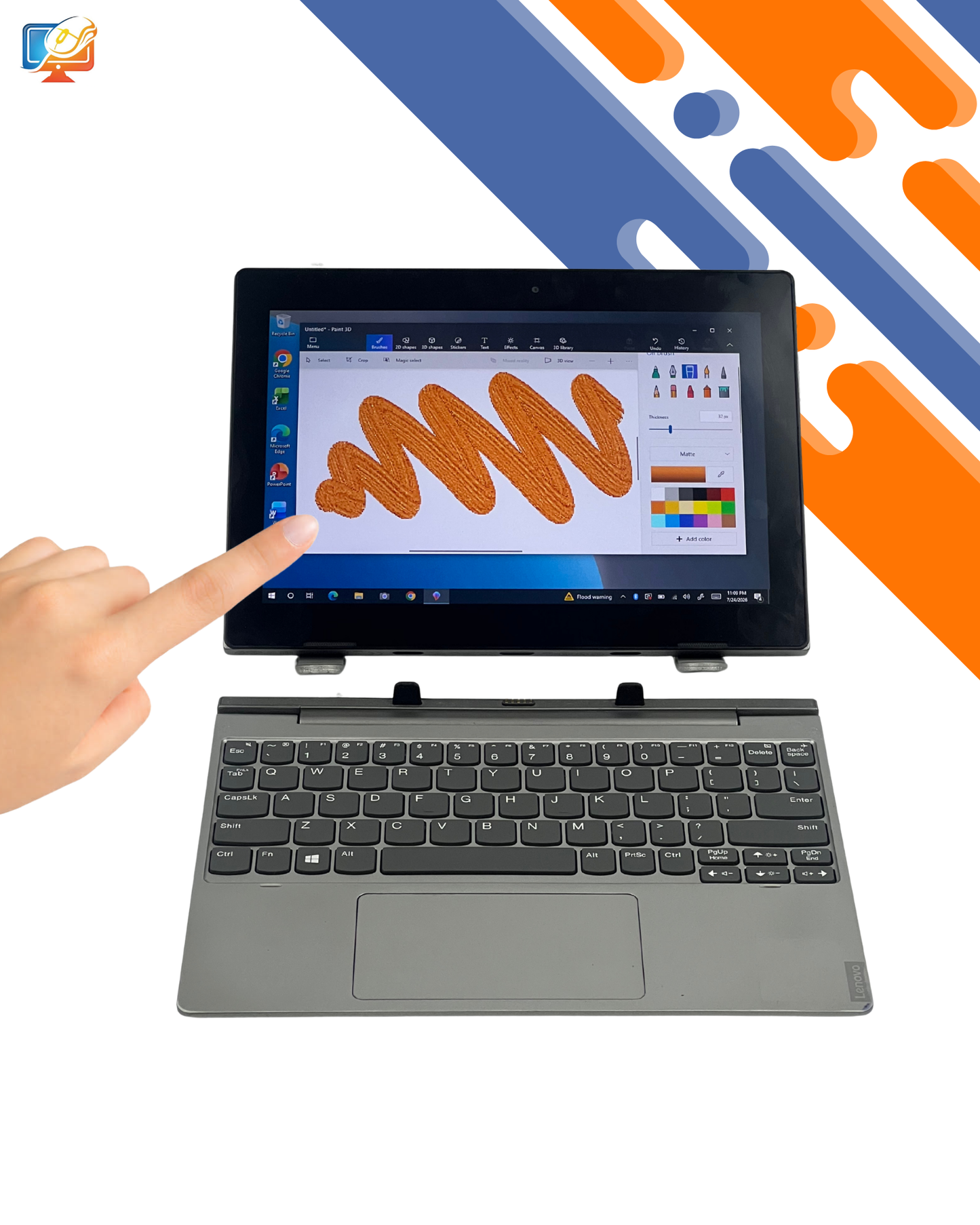 LENOVO TOUCHSCREEN PENTIUM 8TH 8/128GB 2in1 NETBOOK