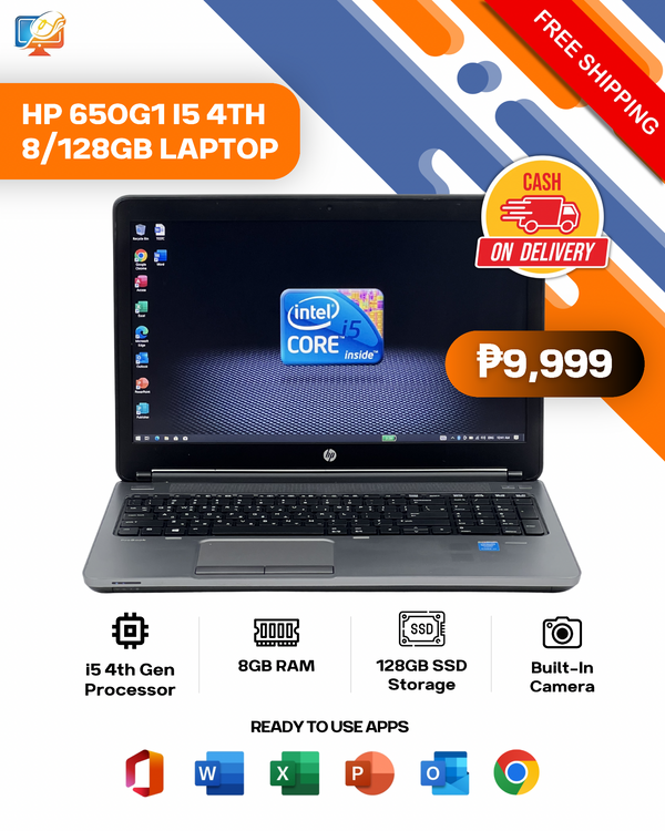 HP 650G1 I5 4TH 8/128GB LAPTOP