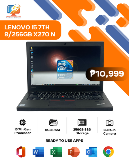 LENOVO I5 7TH 8/256GB X270 NETBOOK