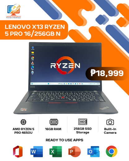 LENOVO X13 RYZEN 5 PRO 16/256GB NETBOOK