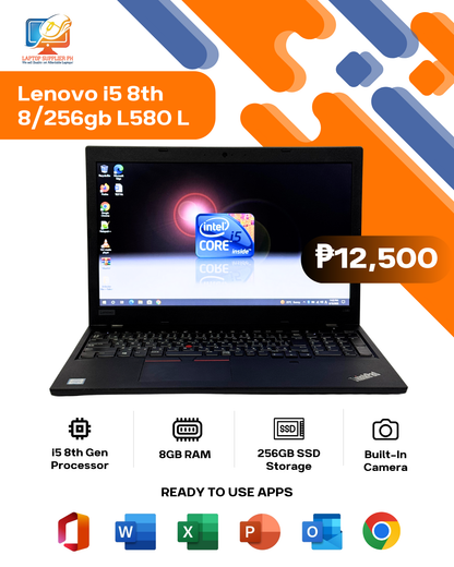 LENOVO I5 8TH 8/256GB L580 LAPTOP