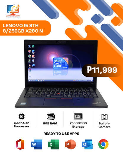 LENOVO I5 8TH 8/256GB X280 NETBOOK