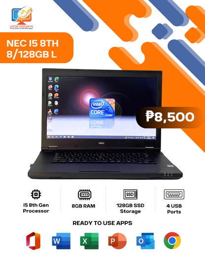 ‎NEC I5 8TH 8/128GB LAPTOP