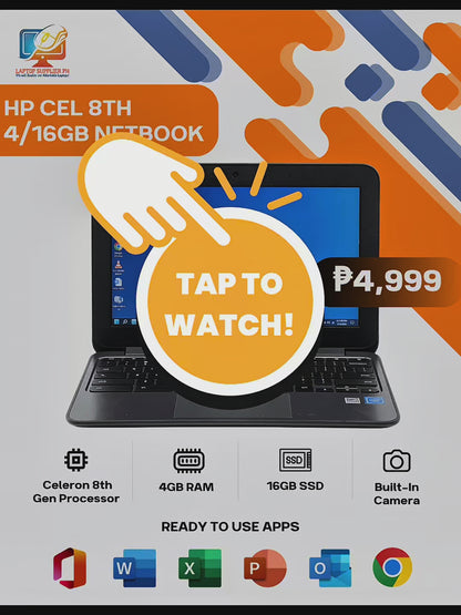 HP CEL 8TH 4/16GB NETBOOK