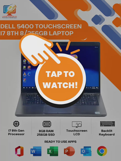 DELL 5400 TOUCHSCREEN I7 8TH 8/256GB NETBOOK