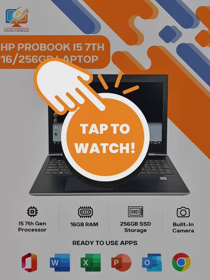 HP PROBOOK I5 7TH 16/256 LAPTOP