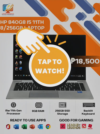 HP 840G8 I5 11TH 8/256GB LAPTOP