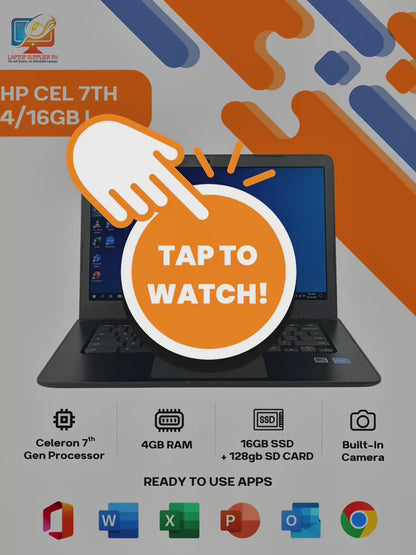 HP CEL 7TH 4/16GB LAPTOP
