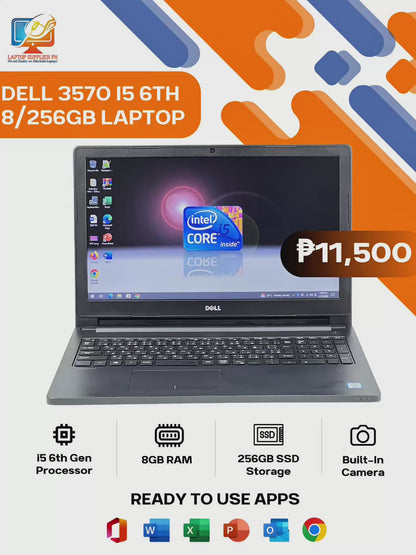 DELL 3570 I5 6TH 8/256GB LAPTOP
