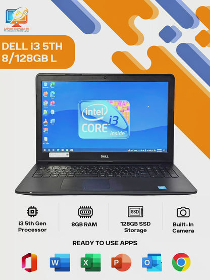 DELL I3 5TH 8/128GB LAPTOP