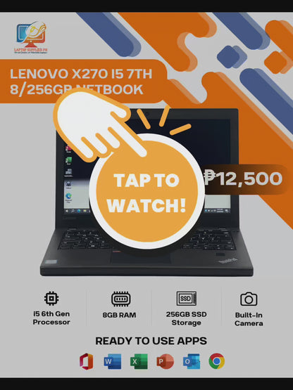 LENOVO X270 I5 7TH 8/256GB NETBOOK