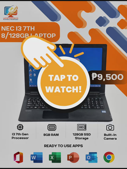 NEC I3 7TH 8/128GB LAPTOP