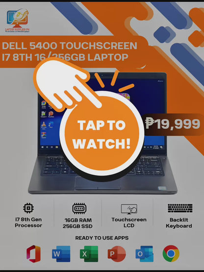 DELL 5400 TOUCHSCREEN I7 8TH 16/256GB NETBOOK